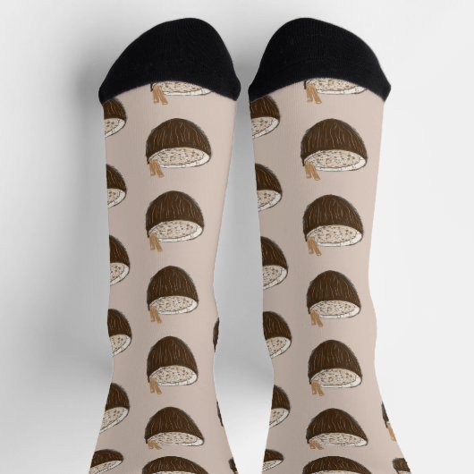 Tropisch Coconut Coquito Pattern Sokken (Top)