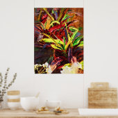 Tropisch codiaeum - Croton Poster (Keuken)