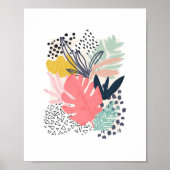 Tropisch collage Colorful Artwork Poster (Voorkant)