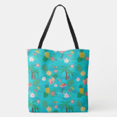 Tropisch collage tote bag (Achterkant)