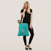 Tropisch collage tote bag (Op model)