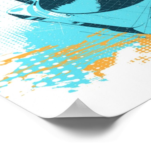 Tropisch concert Jam Utila Honduras Poster (Hoek)