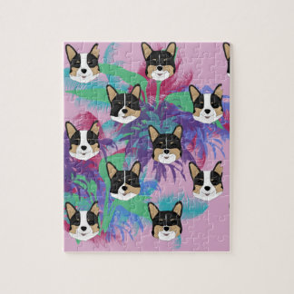 Tropisch Corgi Puzzle Legpuzzel