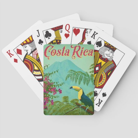 Tropisch Costa Rica Speelkaarten (Achterkant)