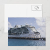 Tropisch cruiseschip briefkaart (Voorkant / Achterkant)
