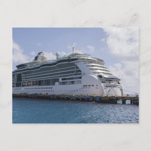 Tropisch cruiseschip briefkaart (Voorkant)