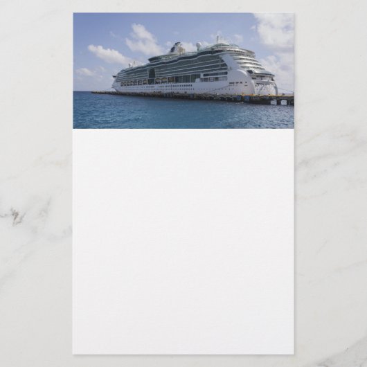 Tropisch cruiseschip briefpapier (Voorkant)