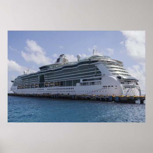 Tropisch cruiseschip poster (Voorkant)