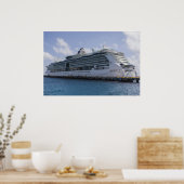 Tropisch cruiseschip poster (Keuken)