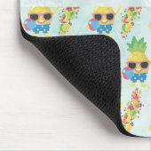 Tropisch Cute Ananaspatroon + Aangepaste Tekst Muismat (Hoek)