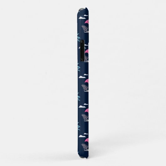 Tropisch Cute grappige flamingo waterverf patroon Case-Mate iPhone Case (Achterkant/rechts)