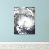 Tropisch Cyclone Gael Canvas Afdruk (Insitu (Houten vloer))