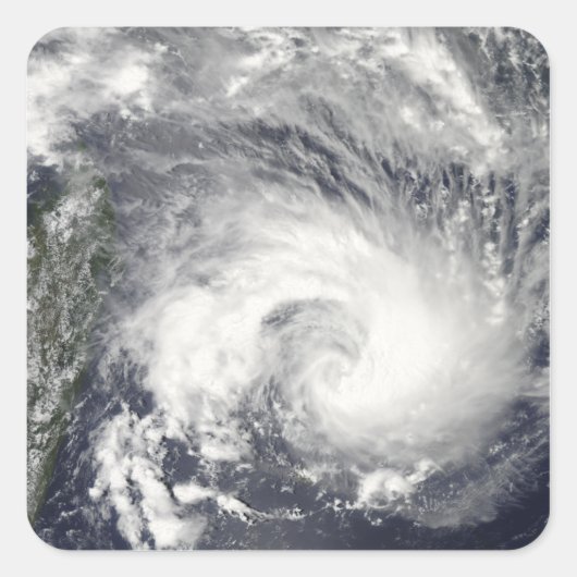 Tropisch Cyclone Gael Vierkante Sticker (Voorkant)