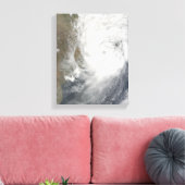 Tropisch cycloon Aila Canvas Afdruk (Insitu (Woonkamer))