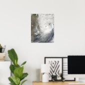 Tropisch cycloon Aila Poster (Thuiskantoor)