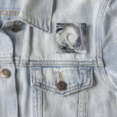 Tropisch cycloon Dianne 2 Vierkante Button 5,1 Cm (In situ)