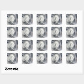 Tropisch cycloon Dianne 2 Vierkante Sticker (Vel)