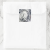 Tropisch cycloon Dianne 2 Vierkante Sticker (Tas)