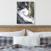 Tropisch cycloon Izilda Canvas Afdruk (Insitu (Slaapkamer))