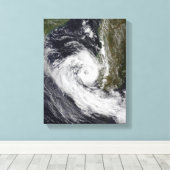 Tropisch cycloon Izilda Canvas Afdruk (Insitu (Houten vloer))