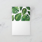 Tropisch dank u nota nemen van bedankkaart (Binnen)