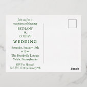 Tropisch dat we de knot Elopement Reception vastge Folie Uitnodiging Briefkaart (Achterkant)