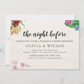 Tropisch de avond voor het repetitiediner kaart (Voorkant)