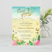 Tropisch De laatste plons Meidenavond Kaart (Staand voorkant)