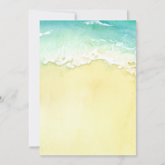 Tropisch De laatste plons Meidenavond Kaart (Achterkant)