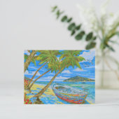 Tropisch decor 2  briefkaart (Staand voorkant)