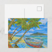 Tropisch decor 2  briefkaart (Voorkant / Achterkant)