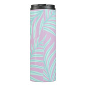 Tropisch deegment laat monogram thermisch getumbla thermosbeker (Achterkant)