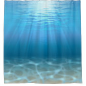 Tropisch diep blauw Zee Shower Curtain Douchegordijn (Voorkant)