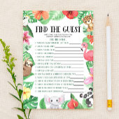 Tropisch dier vindt het gastBaby shower Briefpapier