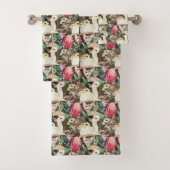 Tropisch dierpatroon bad handdoek (Insitu)