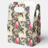 Tropisch dierpatroon bedankdoosjes (Geopend)