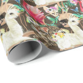 Tropisch dierpatroon cadeaupapier (Rol Hoek)