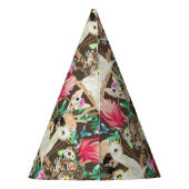 Tropisch dierpatroon feesthoedjes (Achterkant)