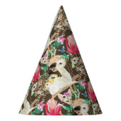 Tropisch dierpatroon feesthoedjes (Links)