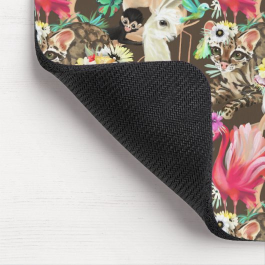 Tropisch dierpatroon muismat (Hoek)