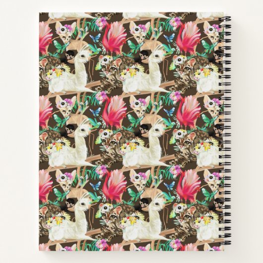 Tropisch dierpatroon notitieboek (Achterkant)