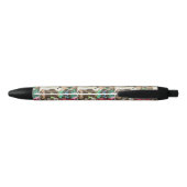 Tropisch dierpatroon zwarte inkt pen (Achterkant)