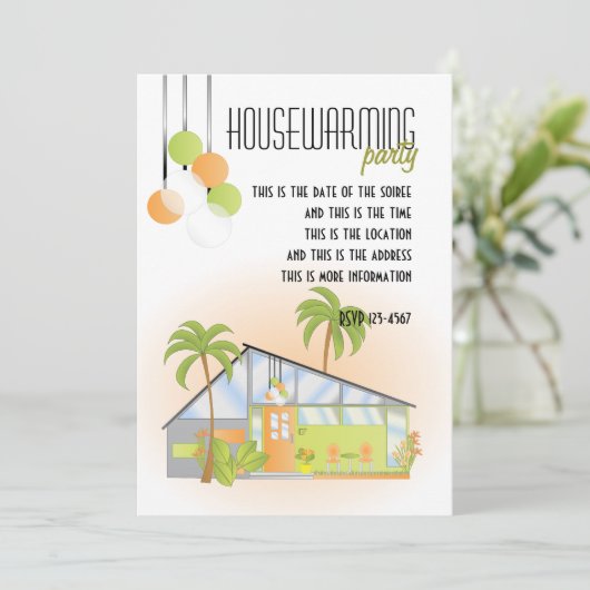 Tropisch Dream House Kaart (Staand voorkant)