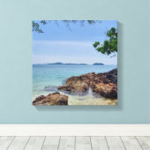 Tropisch droomlandschap  canvas afdruk (Insitu (Houten vloer))