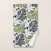 Tropisch drukmonster verlaat schaar oerwoud exo bad handdoek (Handdoek)