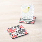 Tropisch drukmonster verlaat schaar oerwoud exo bier onderzetter (Rechterzijde)