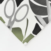 Tropisch drukmonster verlaat schaar oerwoud exo fleece deken (Hoek)