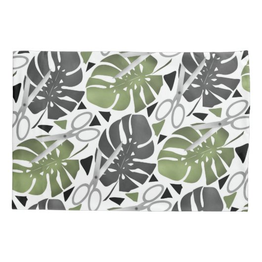 Tropisch drukmonster verlaat schaar oerwoud exo kussensloop (Achterkant)