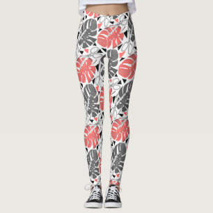 Tropisch drukmonster verlaat schaar oerwoud exo leggings