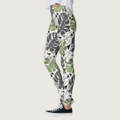 Tropisch drukmonster verlaat schaar oerwoud exo leggings (Links)